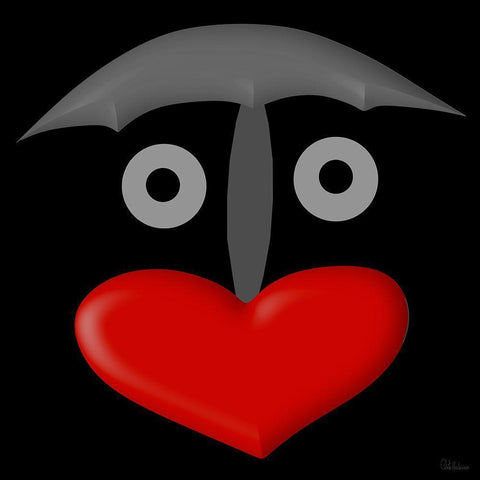 Face BW1 Gold Ornate Wood Framed Art Print with Double Matting by Medeiros, Celito