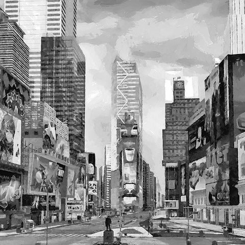 My lovely New York II Gold Ornate Wood Framed Art Print with Double Matting by Medeiros, Celito