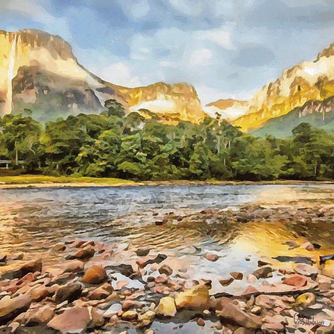 Yosemite N.P. Black Modern Wood Framed Art Print by Medeiros, Celito