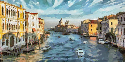 I Like Italy so much III Black Ornate Wood Framed Art Print with Double Matting by Medeiros, Celito