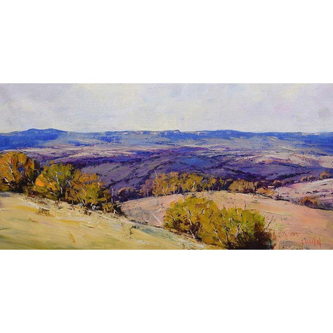 Cloud Shadows White Modern Wood Framed Art Print by Gercken, Graham