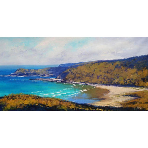 East Coast Australia Black Modern Wood Framed Art Print by Gercken, Graham