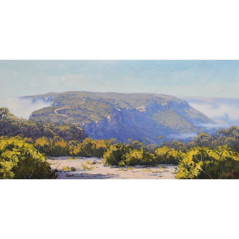 Narron Neck Katoomba Black Modern Wood Framed Art Print by Gercken, Graham