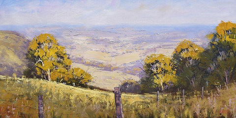 Summer Haze Australia Black Ornate Wood Framed Art Print with Double Matting by Gercken, Graham