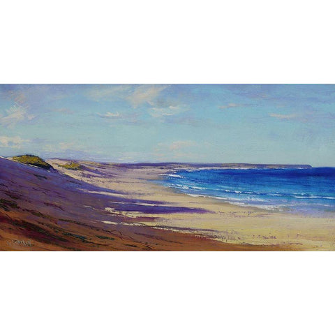 Lake Beach Australia White Modern Wood Framed Art Print by Gercken, Graham