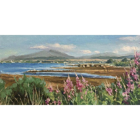 Scotland Landscape Black Modern Wood Framed Art Print by Strube, Ling
