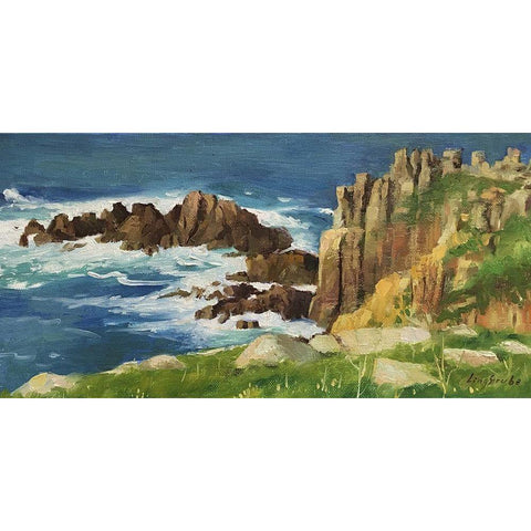 South England White Modern Wood Framed Art Print by Strube, Ling