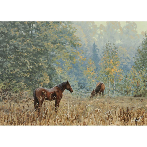 In the Wood Black Modern Wood Framed Art Print by Adamov, Alexey