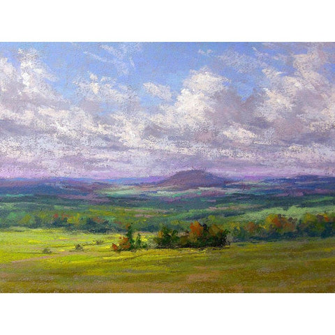 Cloud Shadows I White Modern Wood Framed Art Print by Chaney, Alan