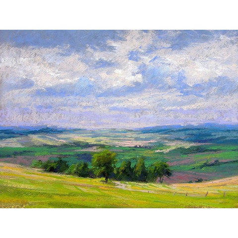 Cloud Shadows II Black Modern Wood Framed Art Print with Double Matting by Chaney, Alan