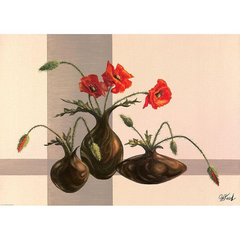 Art Decor VII Gold Ornate Wood Framed Art Print with Double Matting by Krol, Wieslaw