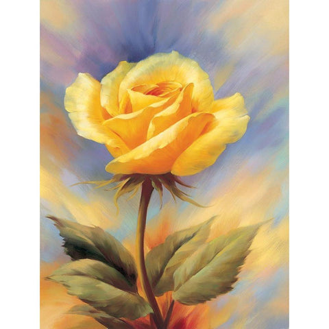 Small Roses I Black Modern Wood Framed Art Print with Double Matting by Skorupska, Patrycja