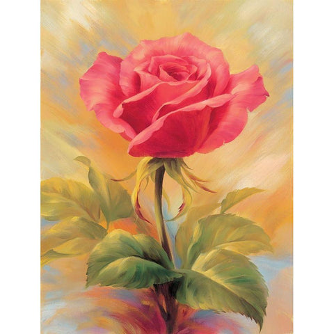 Small Roses II Gold Ornate Wood Framed Art Print with Double Matting by Skorupska, Patrycja