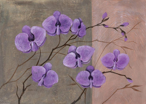 Modern Colours IIII Black Ornate Wood Framed Art Print with Double Matting by Dahlke, Izabella