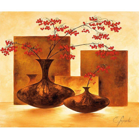 Modern Stillife III White Modern Wood Framed Art Print by Lopardi, E.