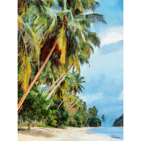 Everyone Loves Palm Trees VIII Gold Ornate Wood Framed Art Print with Double Matting by Medeiros, Celito