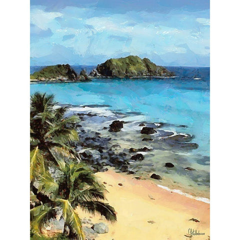 Everyone Loves Palm Trees IX Gold Ornate Wood Framed Art Print with Double Matting by Medeiros, Celito