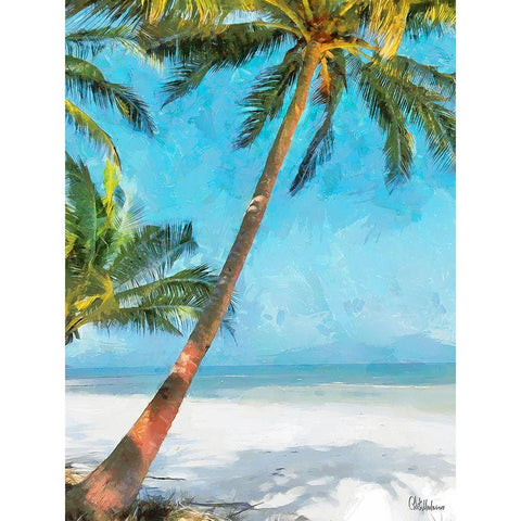 Everyone Loves Palm Trees X White Modern Wood Framed Art Print by Medeiros, Celito