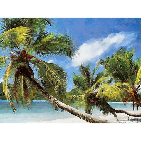 Everyone Loves Palm Trees XI Black Modern Wood Framed Art Print by Medeiros, Celito