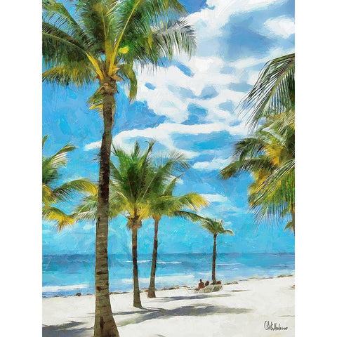 Everyone Loves Palm Trees XII Gold Ornate Wood Framed Art Print with Double Matting by Medeiros, Celito