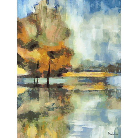 Abstract Landscape I Black Modern Wood Framed Art Print by Medeiros, Celito