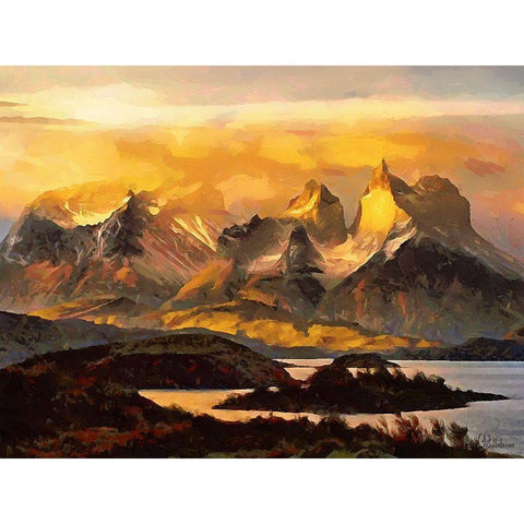 Rocky Nature I White Modern Wood Framed Art Print by Medeiros, Celito