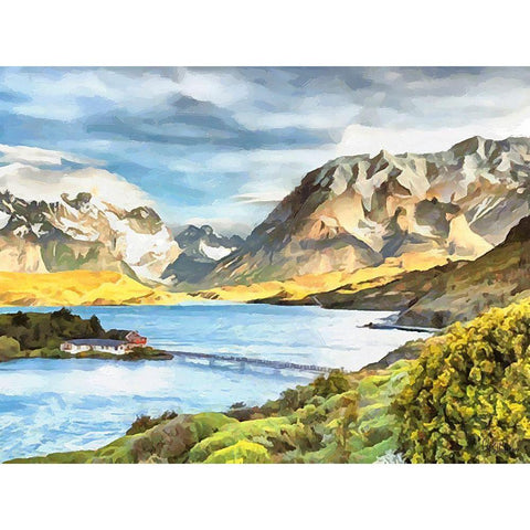 Rocky Nature VIII White Modern Wood Framed Art Print by Medeiros, Celito
