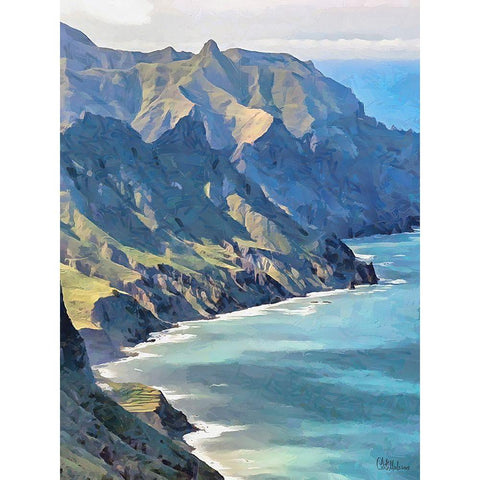 Rocky Nature IX Black Modern Wood Framed Art Print with Double Matting by Medeiros, Celito