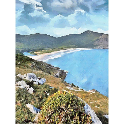 Rocky Nature X Black Modern Wood Framed Art Print by Medeiros, Celito