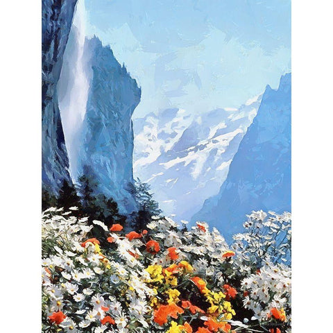 Rocky Nature XIII Black Modern Wood Framed Art Print by Medeiros, Celito