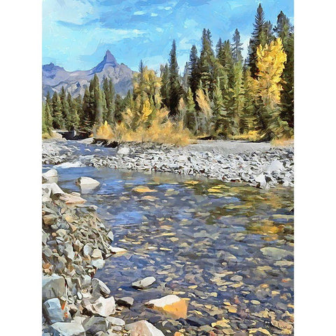 Rocky Nature XVIII Black Modern Wood Framed Art Print by Medeiros, Celito