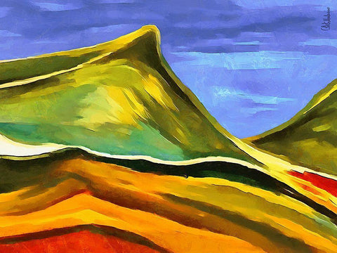 Kandinsky Inspiration I White Modern Wood Framed Art Print with Double Matting by Medeiros, Celito