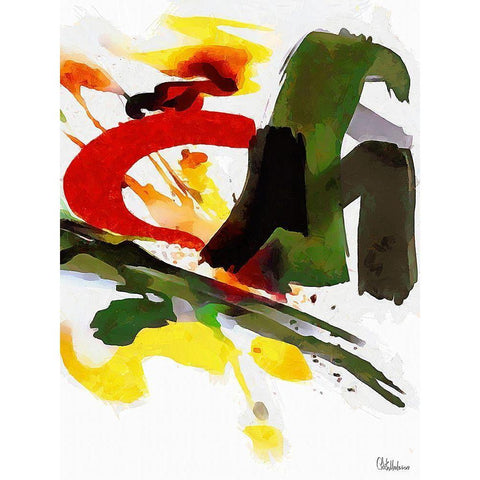 Kandinsky Inspiration V Black Modern Wood Framed Art Print by Medeiros, Celito