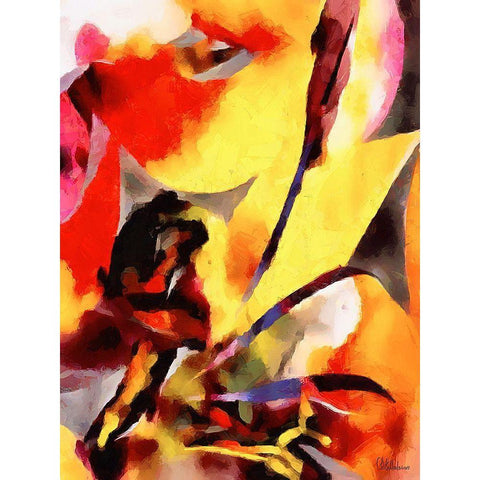 Kandinsky Inspiration VIII White Modern Wood Framed Art Print by Medeiros, Celito