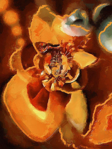 Kandinsky Inspiration XIII White Modern Wood Framed Art Print with Double Matting by Medeiros, Celito