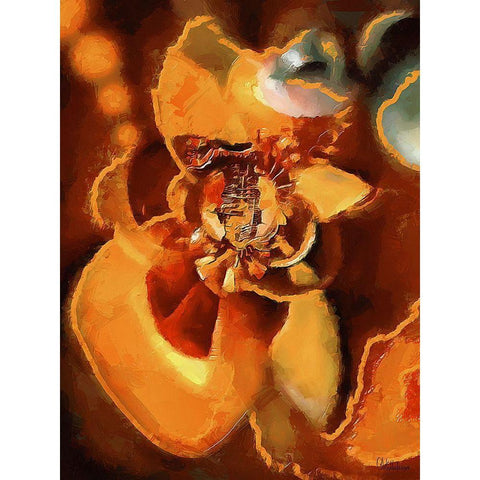 Kandinsky Inspiration XIII Gold Ornate Wood Framed Art Print with Double Matting by Medeiros, Celito