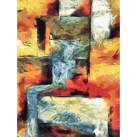 Kandinsky Inspiration XXII White Modern Wood Framed Art Print by Medeiros, Celito