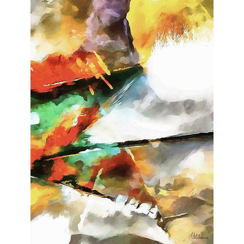 Kandinsky Inspiration XXV Gold Ornate Wood Framed Art Print with Double Matting by Medeiros, Celito