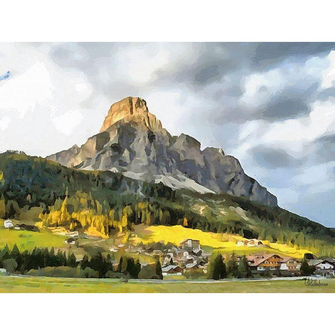 Dolomites White Modern Wood Framed Art Print by Medeiros, Celito