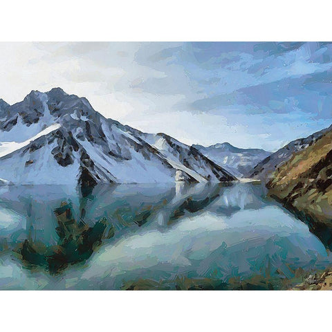 Northern Mountains III Black Modern Wood Framed Art Print by Medeiros, Celito