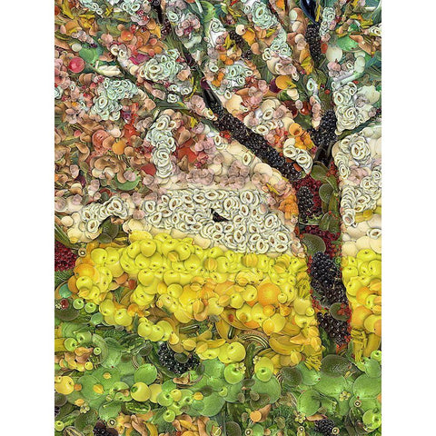 After Ayuhasca I Black Modern Wood Framed Art Print with Double Matting by Medeiros, Celito