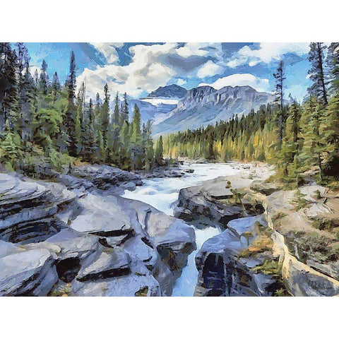 Jasper National Park I White Modern Wood Framed Art Print by Medeiros, Celito