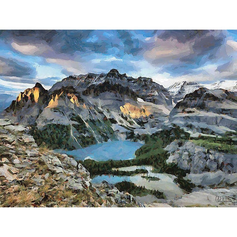 Jasper National Park IV Gold Ornate Wood Framed Art Print with Double Matting by Medeiros, Celito