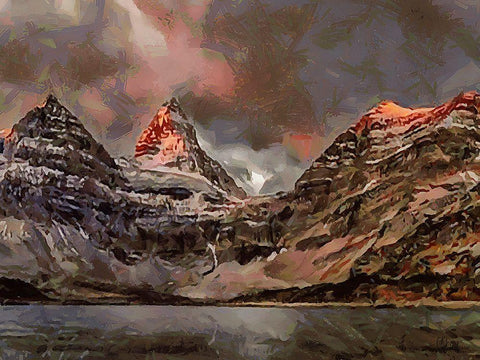 Jasper National Park VI Black Ornate Wood Framed Art Print with Double Matting by Medeiros, Celito
