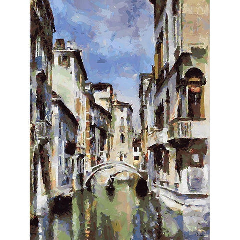 Venice in white Colours White Modern Wood Framed Art Print by Medeiros, Celito