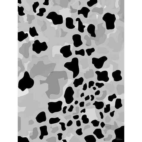 Abstract BW53 White Modern Wood Framed Art Print by Medeiros, Celito