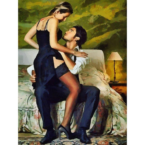 After the Dance White Modern Wood Framed Art Print by Medeiros, Celito