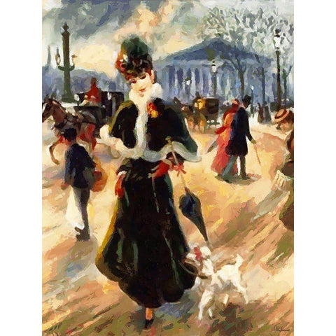 Old Times V Black Modern Wood Framed Art Print with Double Matting by Medeiros, Celito