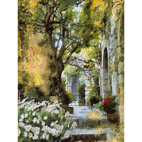 A House in the South II White Modern Wood Framed Art Print by Medeiros, Celito