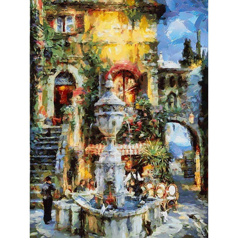 A House in the South III Gold Ornate Wood Framed Art Print with Double Matting by Medeiros, Celito